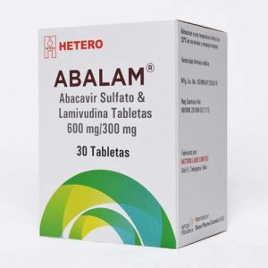 Abalam 600/300 mg – Caja con Frasco de 30 Tabletas Recubiertas