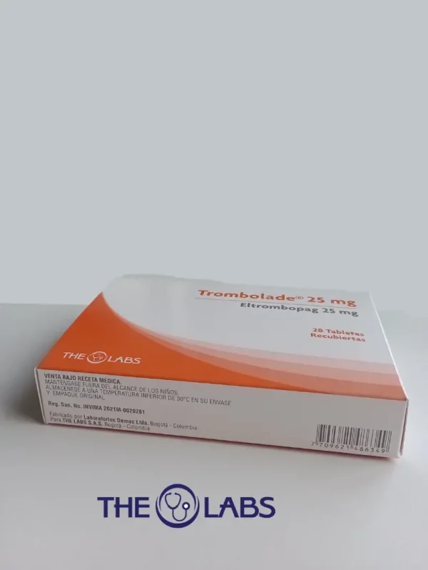 Trombolade Eltrombopag 25mg Caja Con 28 Tabletas - Image 2