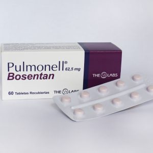 Pulmonell 62.5 mg caja con 60 tabletas recubiertas de bosentan para tratamiento de hipertensión arterial pulmonar – The Labs