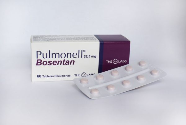 Pulmonell 62.5 mg caja con 60 tabletas recubiertas de bosentan para tratamiento de hipertensión arterial pulmonar – The Labs