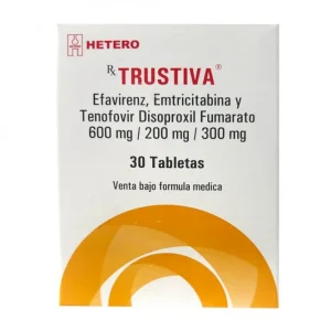 Trustiva 300/200/600 mg Caja Con Frasco De 30 Tabletas Recubiertas