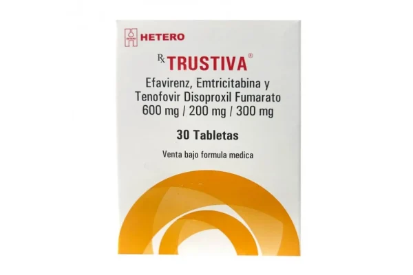 Trustiva 300/200/600 mg Caja Con Frasco De 30 Tabletas Recubiertas