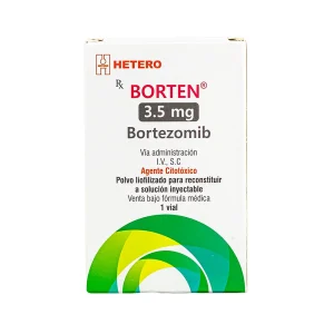 Uso oncológico del medicamento Bortezomib 3.5 mg Hetero para mieloma múltiple y linfoma
