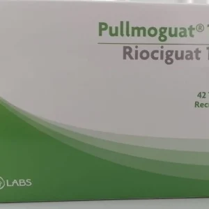 Pullmoguat Riociguat 1 mg caja con 42 tabletas para hipertensión pulmonar en Colombia