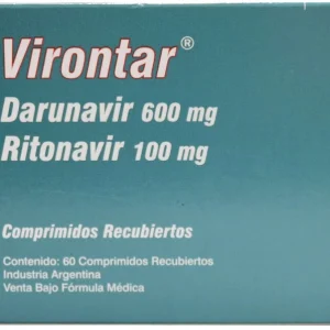 Virontar 600 mg/100 mg caja con 60 tabletas ritonavir darunavir precio Colombia