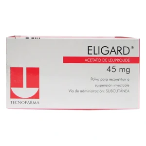 Eligard Acetato de Leuprolide 45 mg caja con 1 jeringa polvo liofilizado