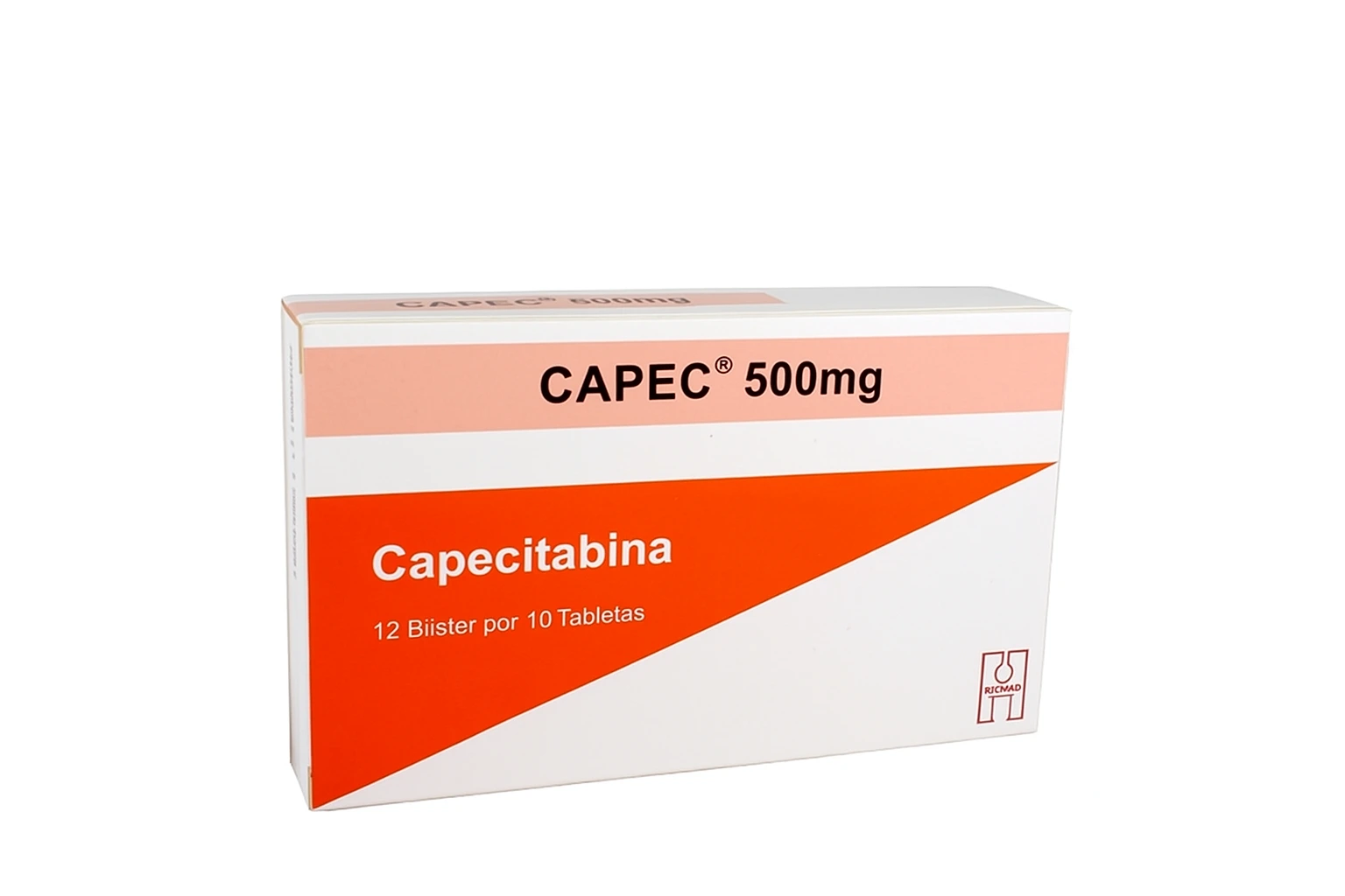 Capec Capecitabina 500 mg Caja x 120 tabletas recubiertas