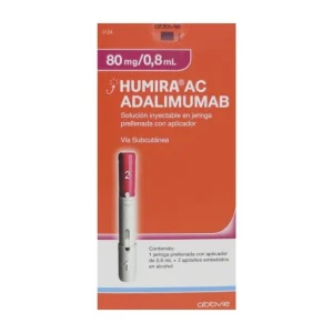 Humira Adalimumab 80 mg precio Colombia, medicamento especializado en solución inyectable subcutánea