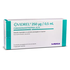 Ovidrel Coriogonadotropina 250 ug inyectable caja con 1 ampolla precio Colombia