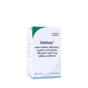 Odefsey 200/25/25 mg Caja Con 30 Tabletas disponible en Colombia, medicamento de uso especializado con registro INVIMA
