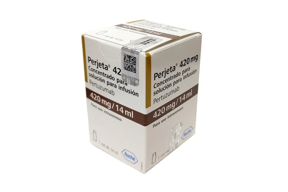 Perjeta Pertuzumab 420 mg vial 14 mL medicamento oncológico refrigerado