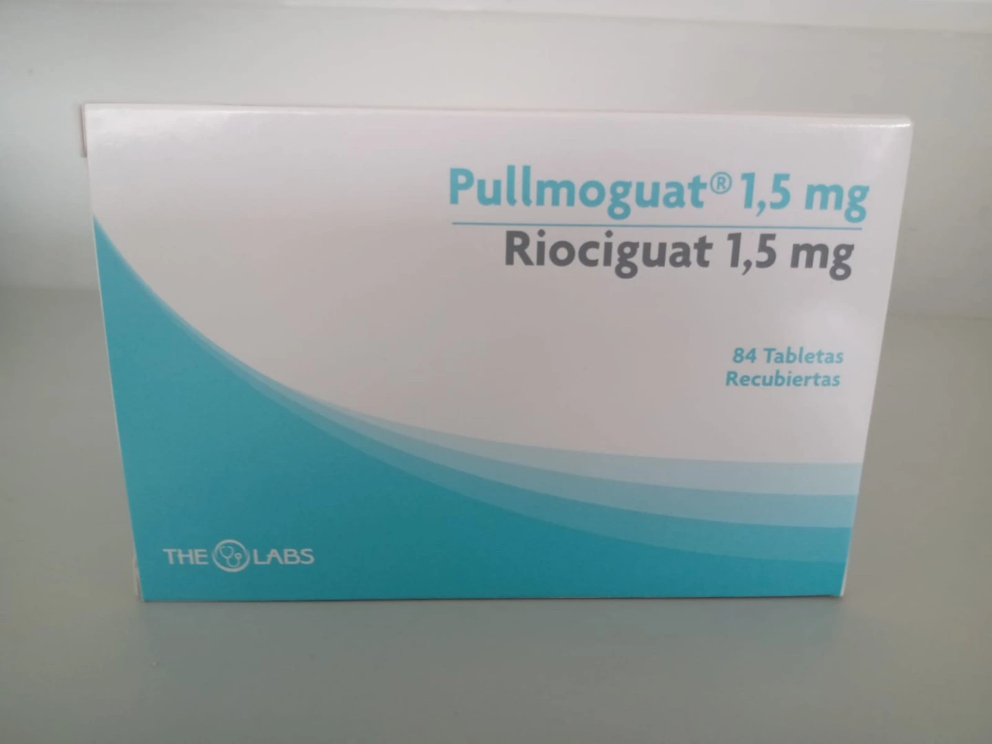 Imagen de Pullmoguat Riociguat 1.5 mg caja con 84 tabletas para venta especializada en Dismedex.