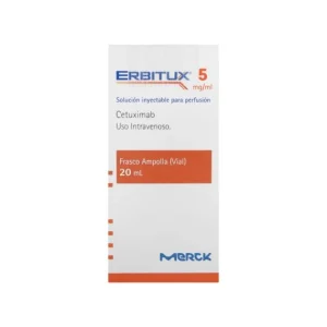 Erbitux Cetuximab 5 mg/mL Caja Con 1 Vial Con 20 mL medicamento oncológico